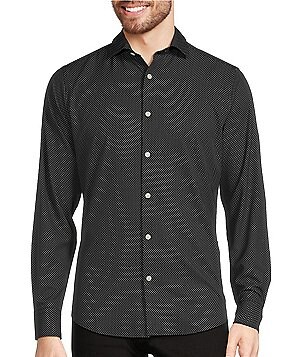 Tailored Fit Black Performance Stretch Shirt