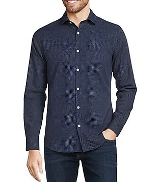 Murano Slim Fit Solid Performance Stretch Long Sleeve Woven Shirt |  Dillard's
