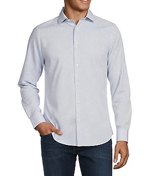 Murano Slim Fit Solid Performance Stretch Long Sleeve Woven Shirt, Mens, 2XL, Light Blue - Dillard's Exclusive
