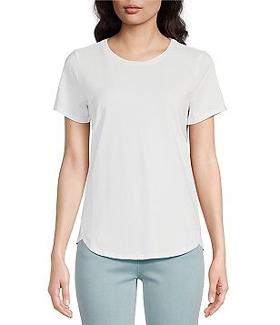 NZT SHORT SLEEVE SHIRT TAIL CREW NECK TEE, N+Z