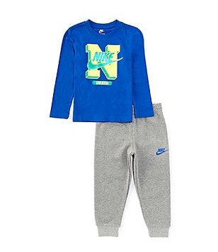 【NIKE】 LONG SLEEVE HOODIE &JOGGER PANTS Nike Little Boys Long Sleeve Futura Graphic Hoodie & Jogger Pants