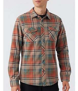 O'Neill Winslow Yarn-Dyed Plaid Long-Sleeve Flannel Shirt
