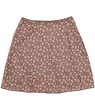 Originality Big Girls 7-16 High And Printed Twill Floral Pant