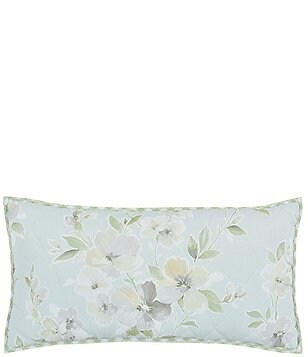 Cassia Reversible Pale Blue Floral Quilt Bedding by Piper & Wright