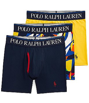 Polo Ralph Lauren 4D Flex Performance Air 6 Long Leg Boxer Brief 3-Pack