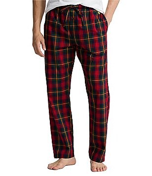 Polo Ralph Lauren Slim Fit Plaid Plush Velour Pajama Pants Dillard s