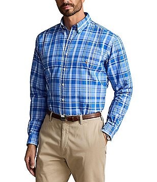 Polo Ralph Lauren Long Sleeve Performance Stretch Oxford Button Down C -  Westport Big & Tall