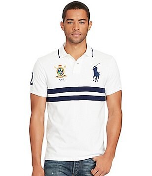 Polo Ralph Lauren Classic-Fit Big Pony Chest-Stripe Short-Sleeve Polo Shirt