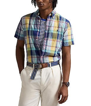 Polo Ralph Lauren Classic Fit Gingham Short Sleeve Oxford