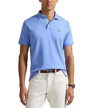 Classic Fit Leather-Pony Mesh Polo Shirt