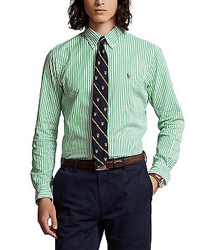 Polo Ralph Lauren Jersey Long-Sleeve Woven Shirt | Dillard's