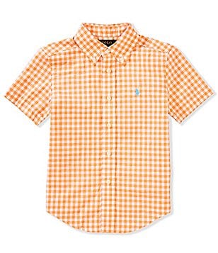 Polo Ralph Lauren Little Boys 2T-7 Short Sleeve Striped Mesh Polo Ralph Lauren Little Boys 2T-7 Short Sleeve Striped Mesh