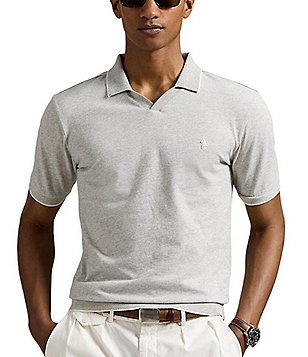 Polo Ralph Lauren Long Sleeve Mesh-Knit Sweater Polo Shirt