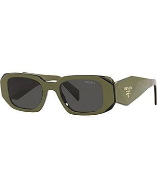 Prada Symbole Rectangular Sunglasses, PR17WS 49mm in Tortoise Prada PR 17WS S (49 - 20) with Brown lenses and Tortoise  main image 2
