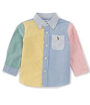 Ralph Lauren Baby Boys 3 24 Months Long Sleeve Oxford Shirt Dillard s