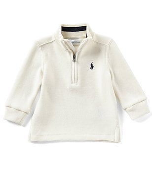 Ralph Lauren Childrenswear Baby Boys 3-24 Months French-Rib Half-Zip  Pullover