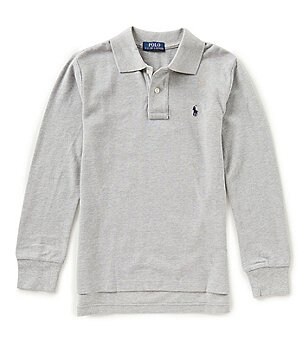 Ralph Lauren Childrenswear Big Boys 8-20 Long-Sleeve Mesh Polo Shirt