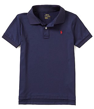 Ralph Lauren Childrenswear Little Boys 5-7 Lisle Solid Short-Sleeve Polo Shirt