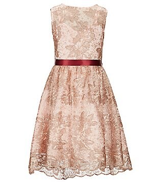 Rare Editions Big Girls 7 16 Embroidered Fit And Flare Dress Rare Editions Big Girls 7 16 Embroidered Fit And Flare Dress