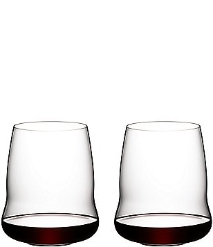 Riedel Stemless Wings Cabernet & Merlot Wine Glasses, Set of 2