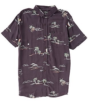 Rip Curl Party Pack Short Sleeve Floral Woven Shirt | Dillard's