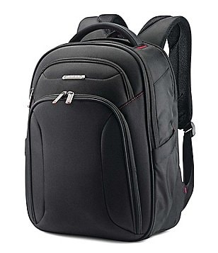 samsonite leather slim backpack