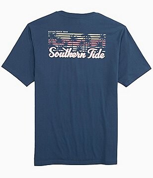 Southern Tide Heather Reel Fly Premium Apparel Short Sleeve T-Shirt - S