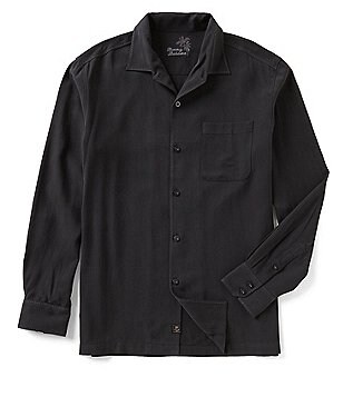 tommy bahama catalina twill long sleeve black