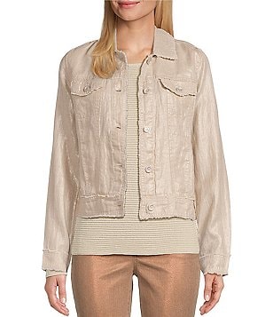 Tommy Bahama Two Palm Raw Edge Point Collar Long Sleeve Button