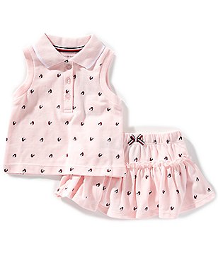 今季一番 Tommy Hilfiger Baby Girls 12-24 Months Short Sleeve Striped ベスト+ジレ