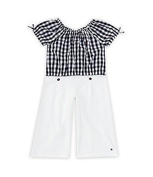Juicy Couture Little Girls 2T-6X Long Sleeve Logo Velour Sweatshirt &  Matching Jogger Pant Set