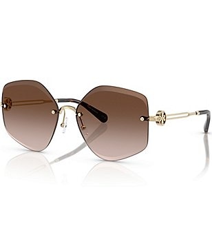 Tory Burch Women's TY6113 55mm Oval Sunglasses | Dillard's Tory Burch Women's TY6113 55mm Oval Sunglasses | Dillard's