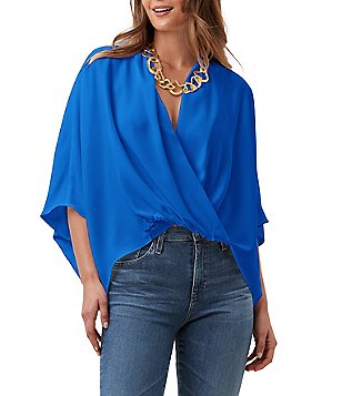 Trina Turk Chimayo High Waisted Side Zip Flared Hem Pants
