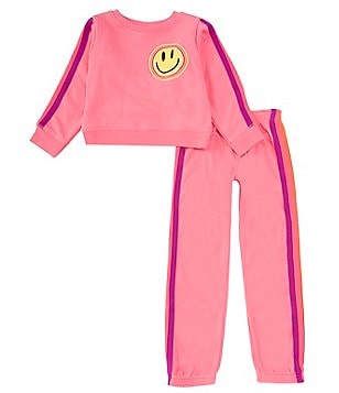 Buy Girls Pink Positive Vibes Sweatshirt & Joggers Set (9mths-6yrs)