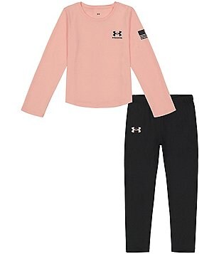 Under Armour Little Girls 2T-6X Long-Sleeve My Time To Shine Speed