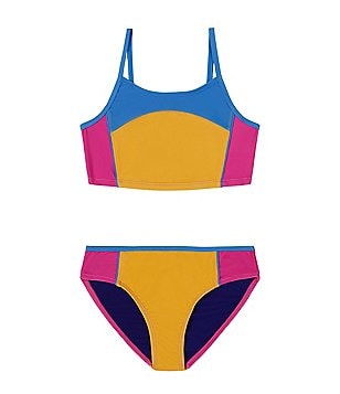ADAGRO Swimsuit Tops for Women Colorblock Zip Front Bikini Top (Size :  Small) : : Clothing, Shoes & Accessories