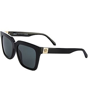 NWT Versace VE4496U Black Rectangle 54mm Sunglasses Versace VE4496U L (54 - 21) with Grey lenses and Black frame  main image 3
