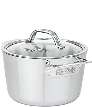 Viking Contemporary 3-Ply Stainless Steel 5.2-Quart Dutch Oven 
