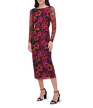 Vince Camuto dress floral print scuba crepe 2024 sheath size 12