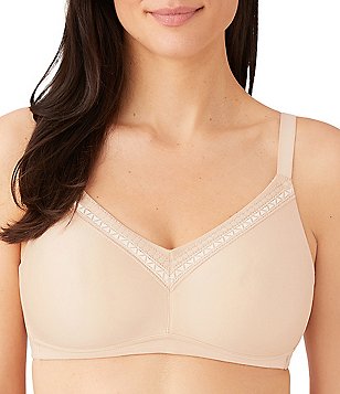 Just My Size Easy-On Front Close Wirefree Bra White 40D Women's