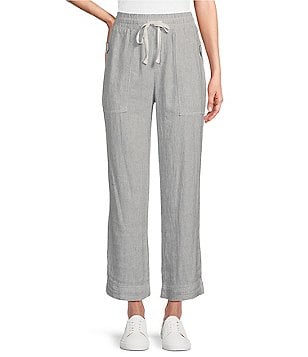 Westbound Petite Size Crop High Rise Pull-On Utility Pant