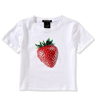 Shop Strawberry Graphic Oversized T-shirt - white Online in