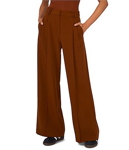 1. STATE Mid Rise Straight Wide Leg Pants