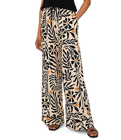 1. STATE Printed Drawstring Wide Leg Pants
