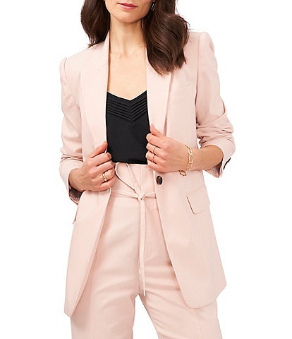 1. STATE Relaxed Fit Long Sleeve Peak Lapel Blazer