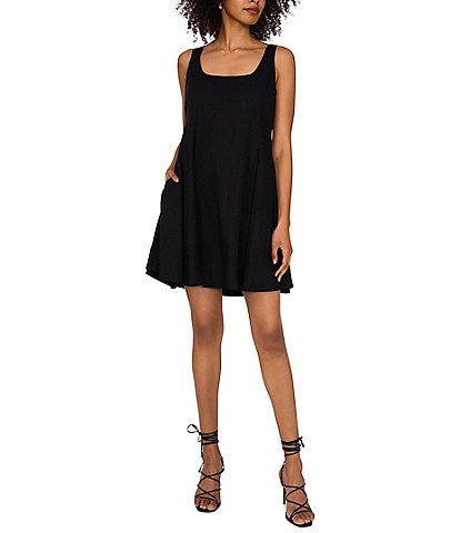 1. STATE Scoop Neck Sleeveless A-Line Dress