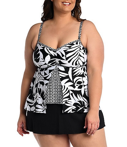 Skirt Womens Plus-size Tankini Swimsuits 