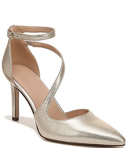 Naturalizer 27 EDIT Abilyn Metallic Leather Ankle Strap d'Orsay Pumps