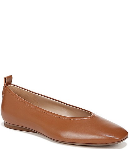 Naturalizer 27 EDIT Carla Leather Square Toe Casual Ballet Flats