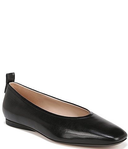 Naturalizer 27 EDIT Carla Leather Square Toe Casual Ballet Flats